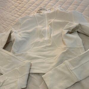 Lululemon white Quarter-Zip Pullover